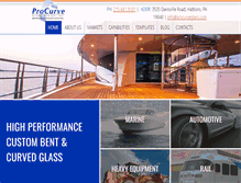 Tablet Screenshot of procurveglass.com